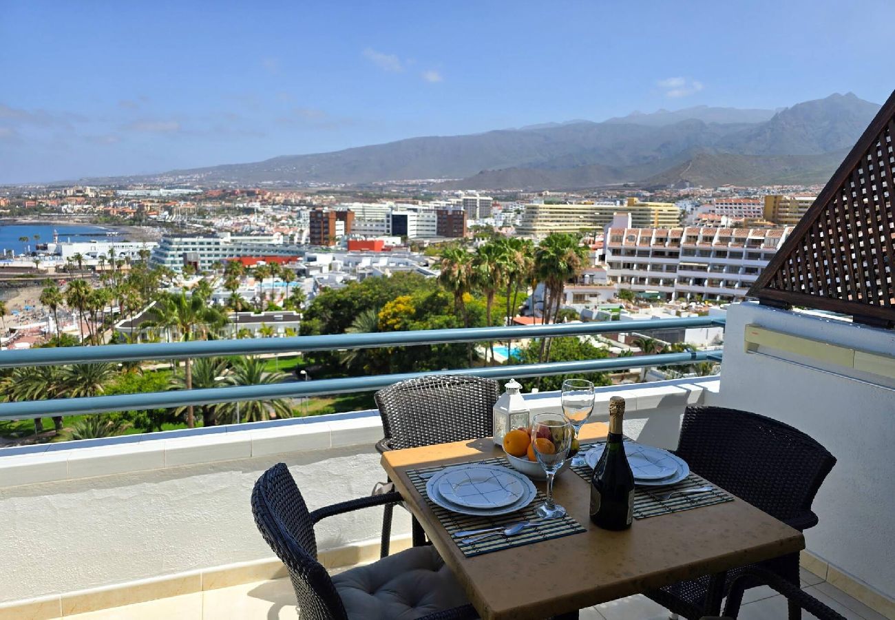 Estudio en Costa Adeje - Balcón, vista al mar, WiFi, A/C, piscina, 100 mts. de la playa