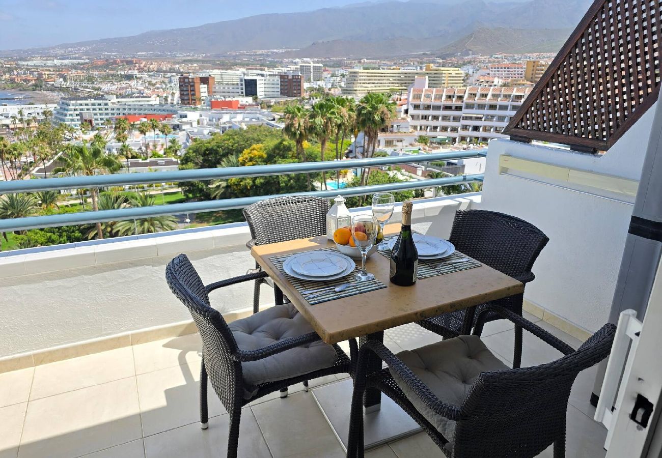 Estudio en Costa Adeje - Balcón, vista al mar, WiFi, A/C, piscina, 100 mts. de la playa
