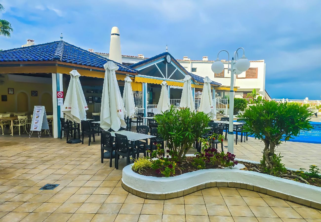 Studio à Costa Adeje - Balcon, vue mer, WiFi, A/C, piscine, 100 mts. de la plage