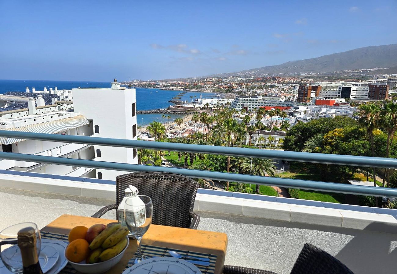 Estúdio em Costa Adeje - Varanda, vista para o mar, WiFi, A/C, piscina, 100 mts. da praia