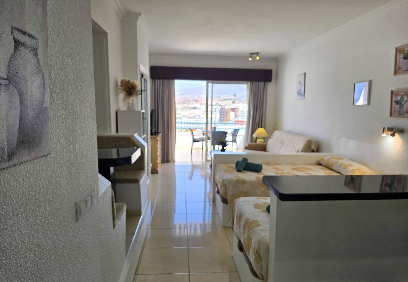 Estúdio em Costa Adeje - Varanda, vista para o mar, WiFi, A/C, piscina, 100 mts. da praia