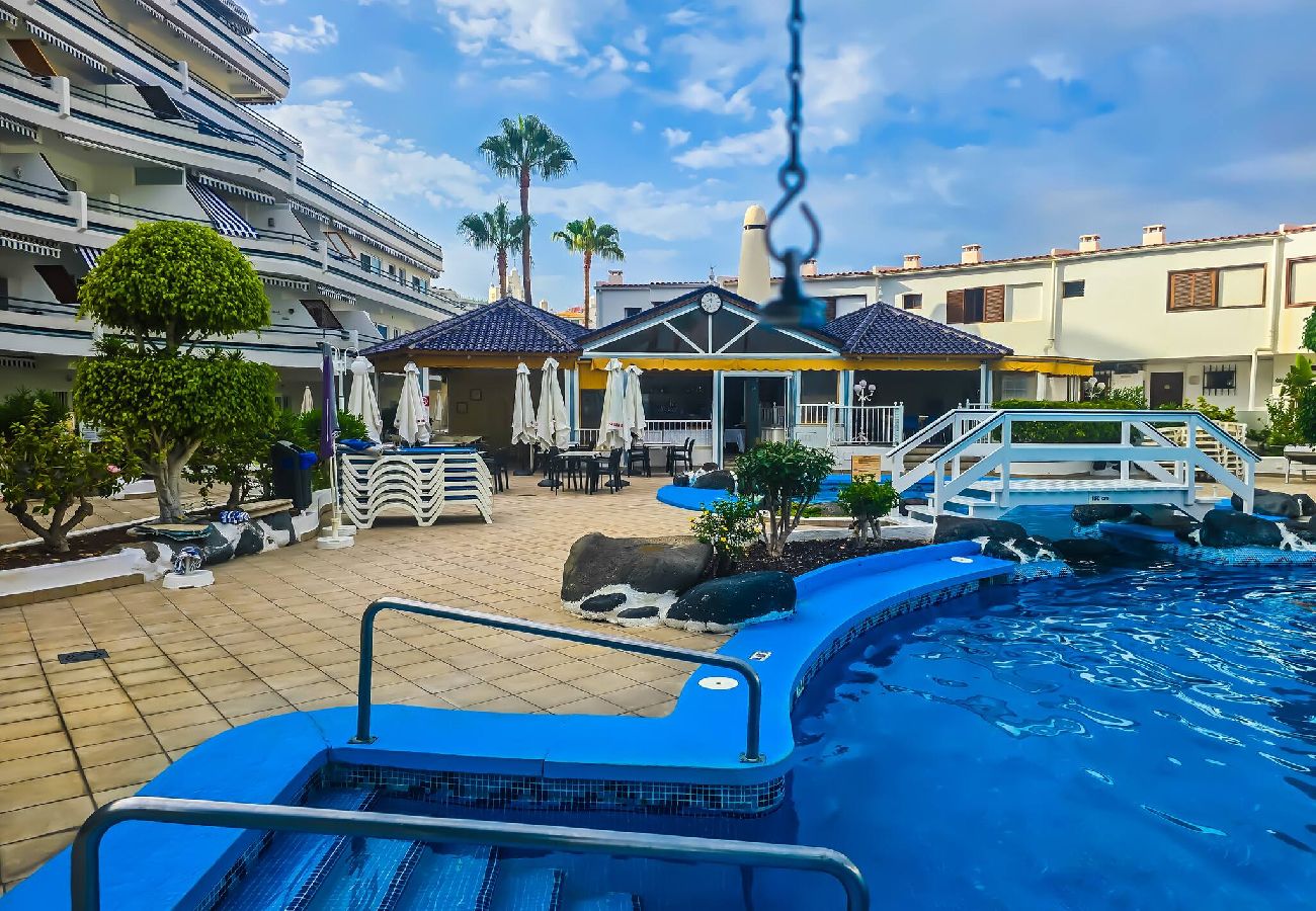 Estúdio em Costa Adeje - Varanda, vista para o mar, WiFi, A/C, piscina, 100 mts. da praia